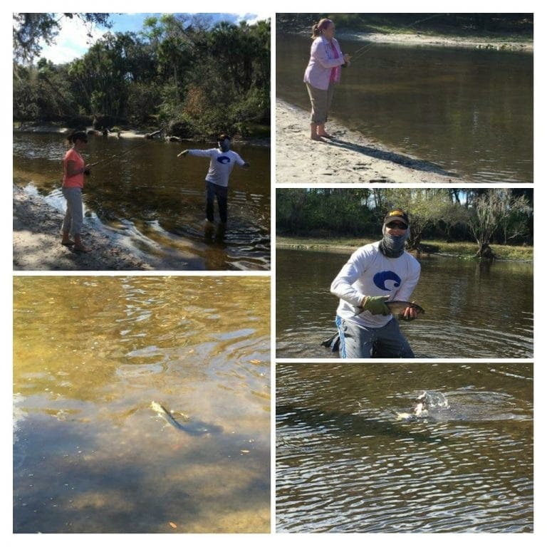 collage of pictures taken fly Fishing on the Econ River