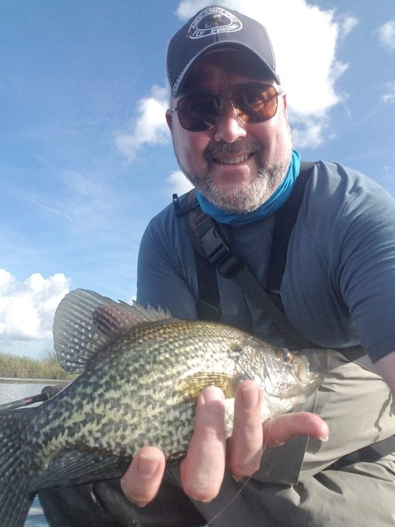 Nice Crappie caught on the fly