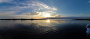 Panorama of Sunset on St. Johns while Drinking a Beer