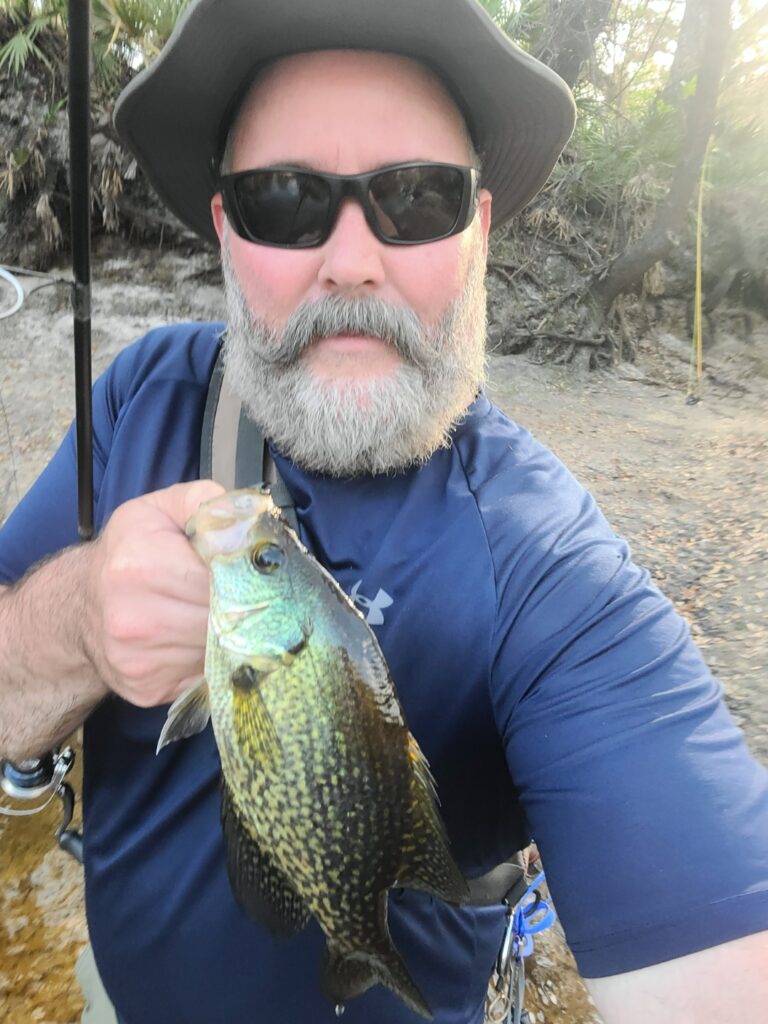 Nice Crappie pulled out of the Double Gator Pool