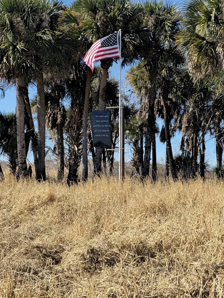 Old Glory on Memorial Mound