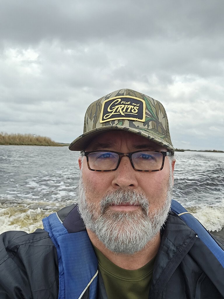 Shad on the Fly Author on the water